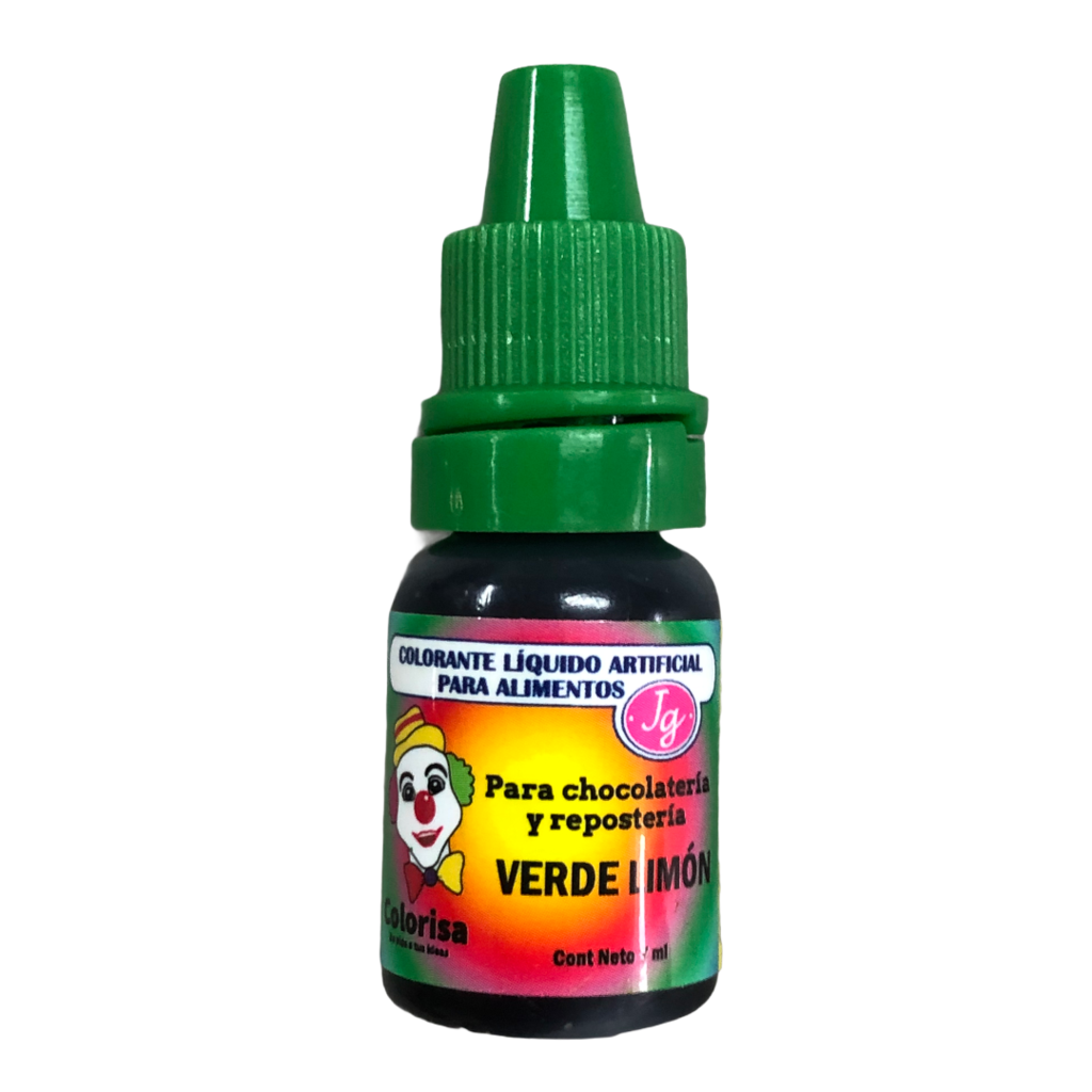 Colorante líquido artificial para chocolateria y repostería *7ml verde limon