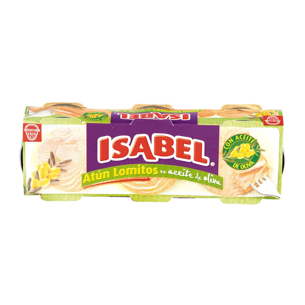 ATUN EN ACEITE DE OLIVA ISABEL X3 x 80GR