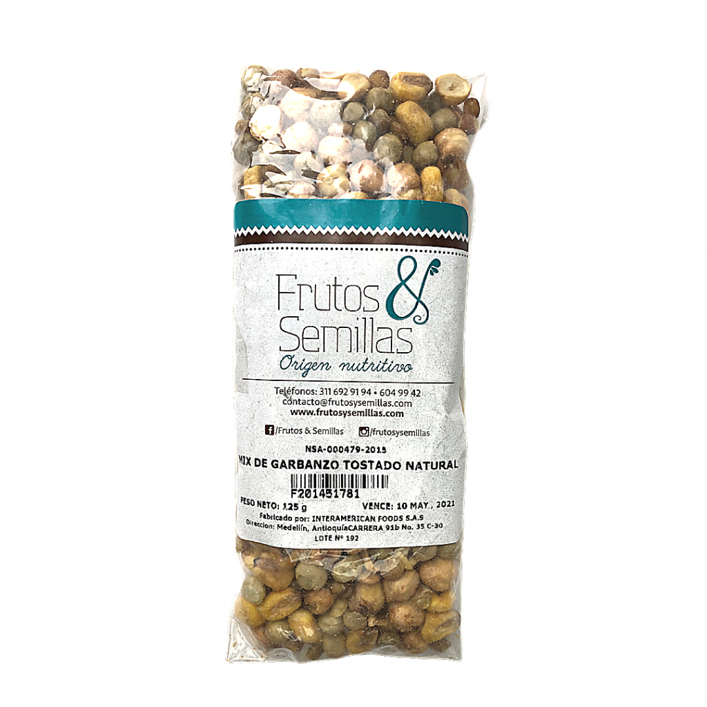 MIX DE GARBANZO TOSTADO NATURAL *125 GR