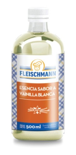esencia sabor a vainilla blanca fleischmann *500g