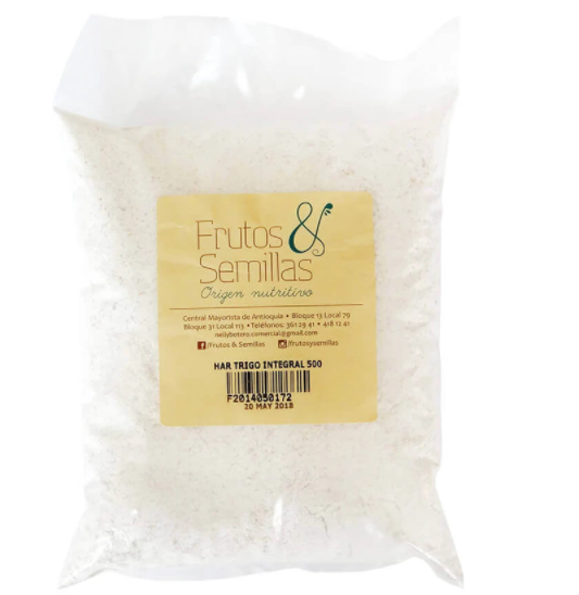 HARINA DE TRIGO INTEGRAL *500 GR