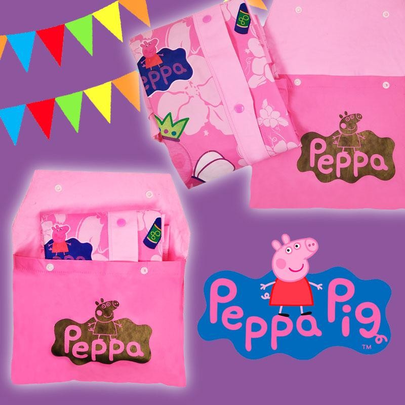 CARPAS IMPERMEABLES PEPPA PIG NIÑAS ROPA LLUVIA VESTUARIO INVIERNO
