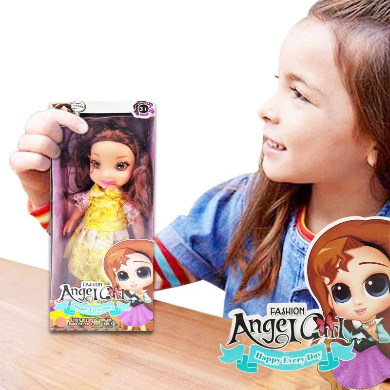 MUÑECA ANGEL GIRL AMARILLA JUGUETE NIÑAS SONIDO (DJ8524A)