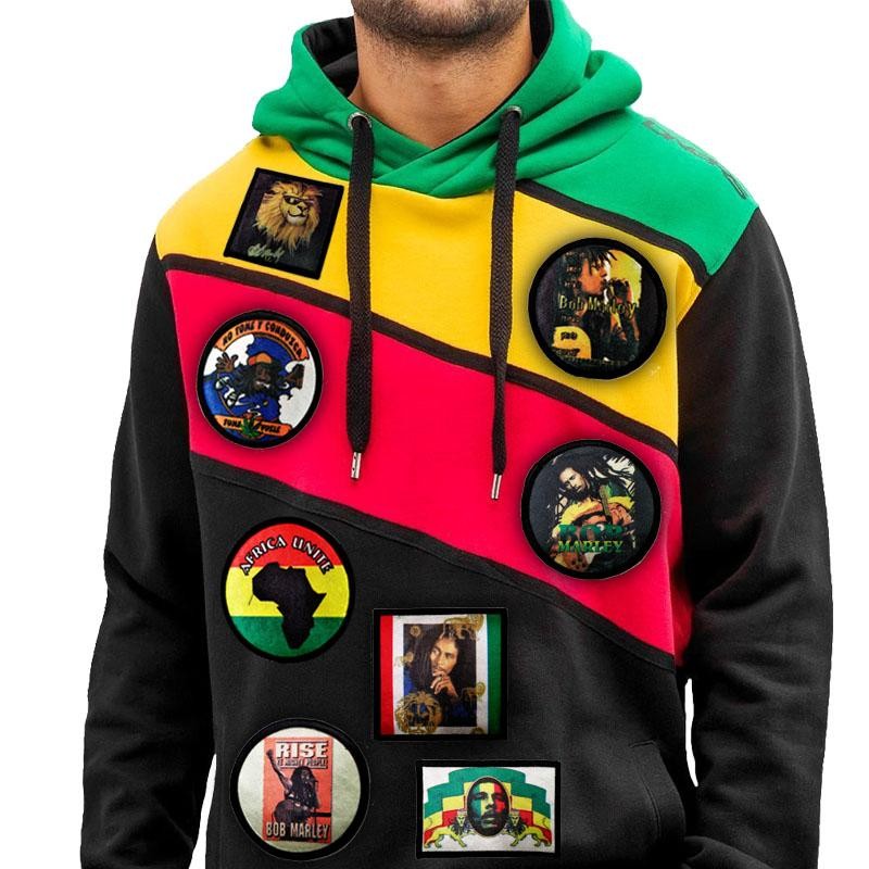 PARCHES REGGAE BOB MARLEY PRENDAS MODA ESTILO RASTA