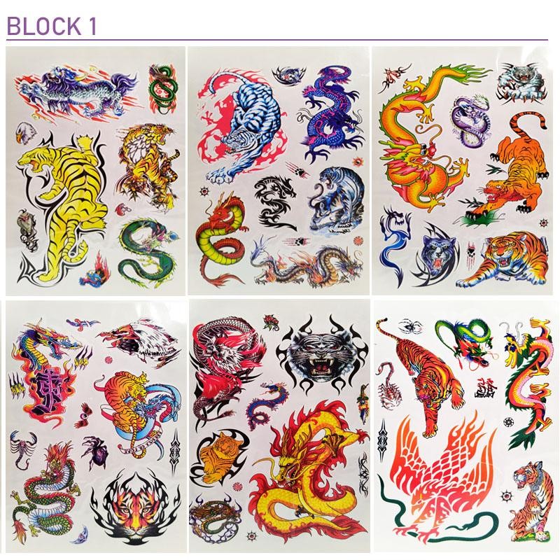 TATUAJES TEMPORALES NIÑOS TATTOOS JUGUETES DISFRAZ 12 HOJAS INFANTIL