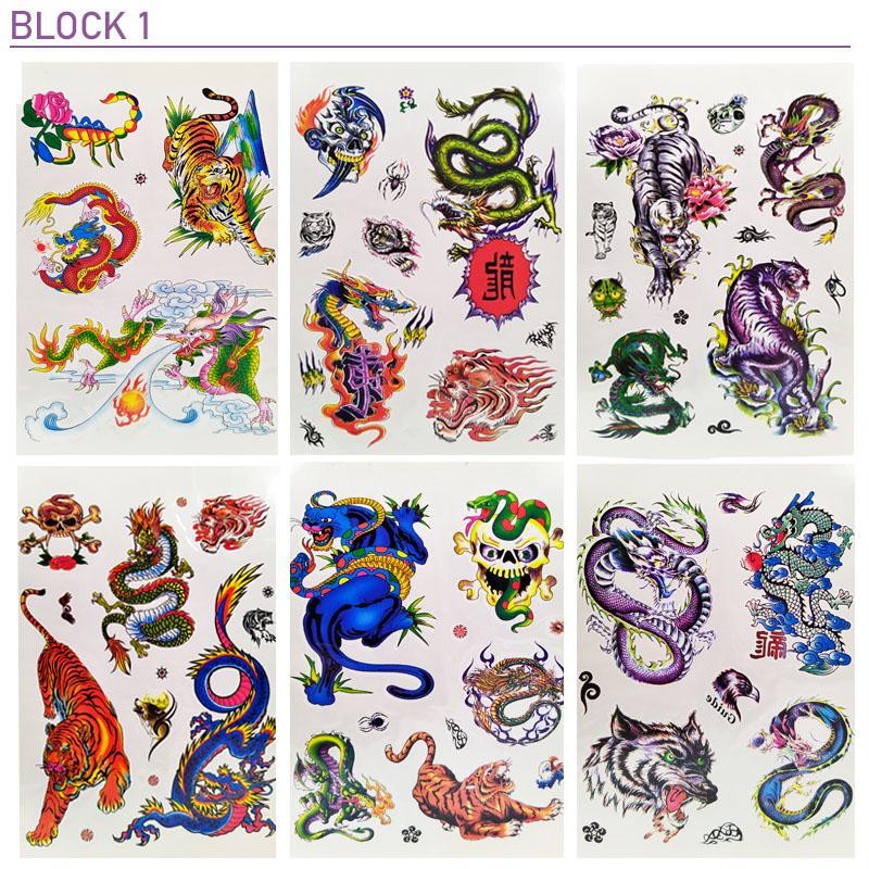 TATUAJES TEMPORALES NIÑOS TATTOOS JUGUETES DISFRAZ 12 HOJAS INFANTIL