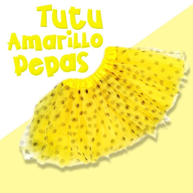 TUTU AMARILLO PEPAS NIÑAS 8-10 MODA FALDA VESTUARIO INFANTIL BALLET DISFRAZ