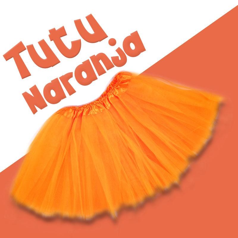 TUTU NARANJADA NIÑAS 8-10 MODA FALDA VESTUARIO INFANTIL BALLET