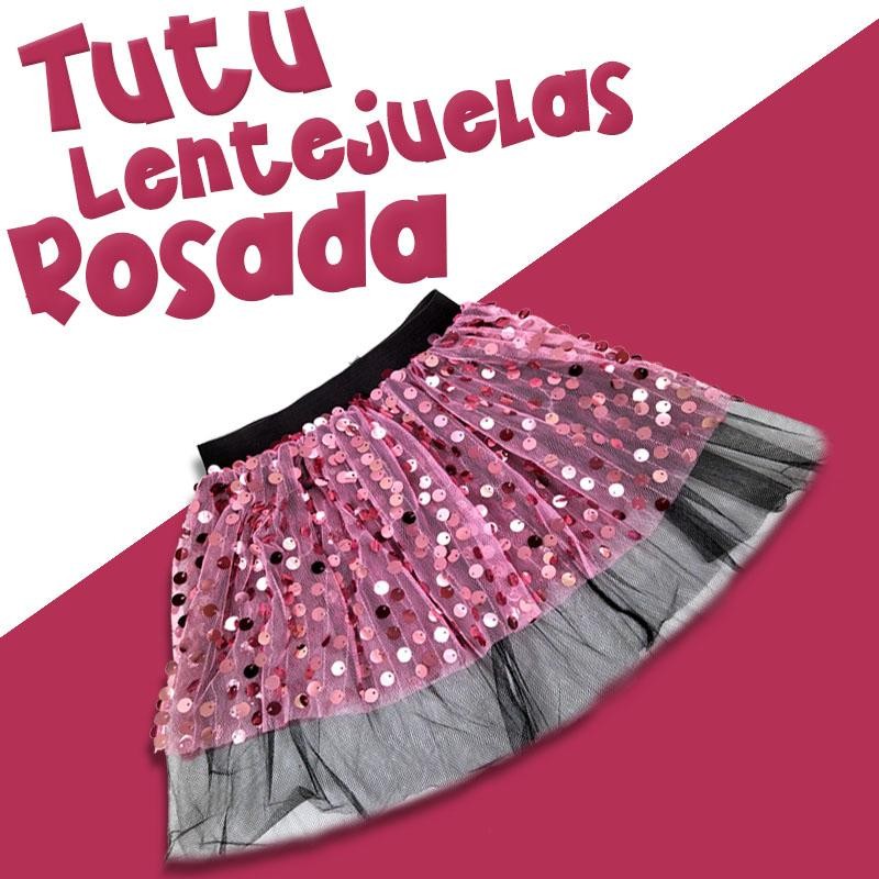 TUTU LENTEJUELAS FUCSIA NIÑAS 6-8 MODA FALDA VESTUARIO INFANTIL BALLET