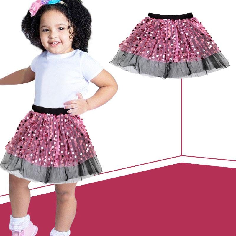 TUTU LENTEJUELAS FUCSIA NIÑAS 6-8 MODA FALDA VESTUARIO INFANTIL BALLET