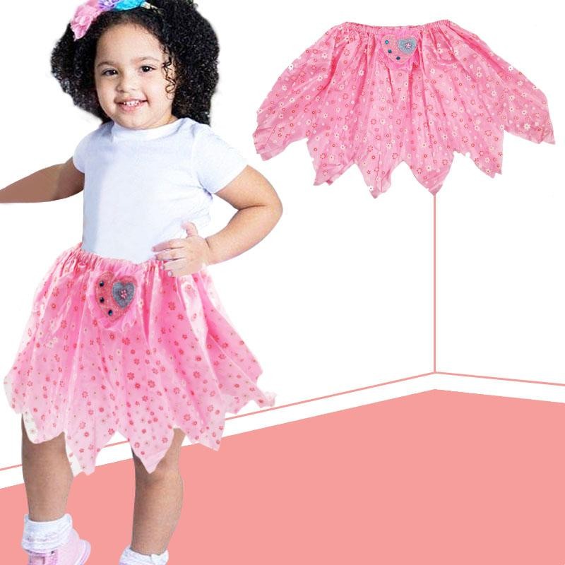 TUTU ROSADO FLORES NIÑAS 6-8 MODA FALDA VESTUARIO INFANTIL BALLET