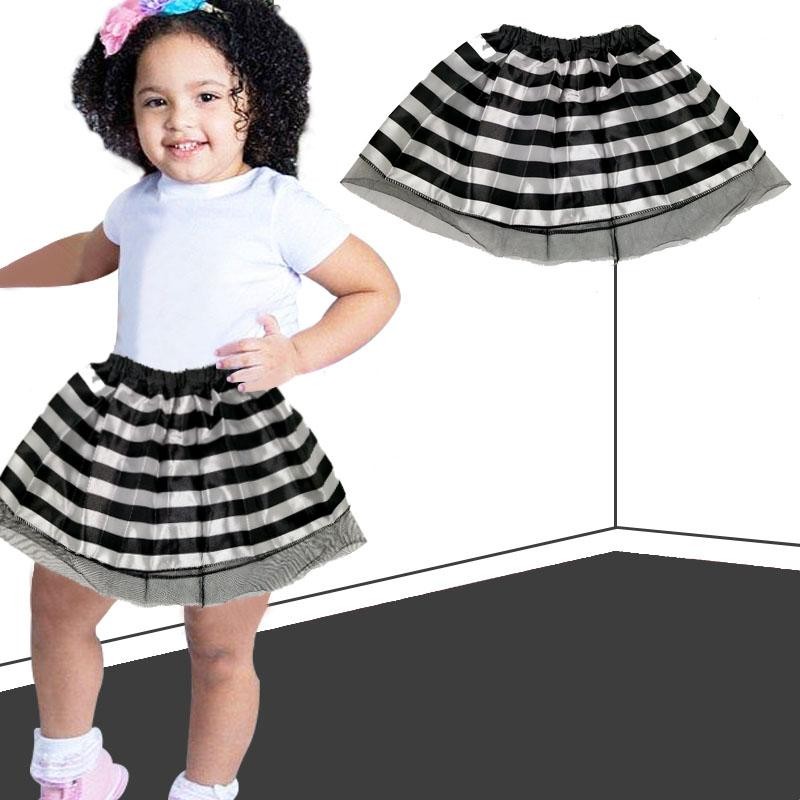 TUTU BLANCO RAYAS NIÑAS 6-8 MODA FALDA VESTUARIO INFANTIL BALLET