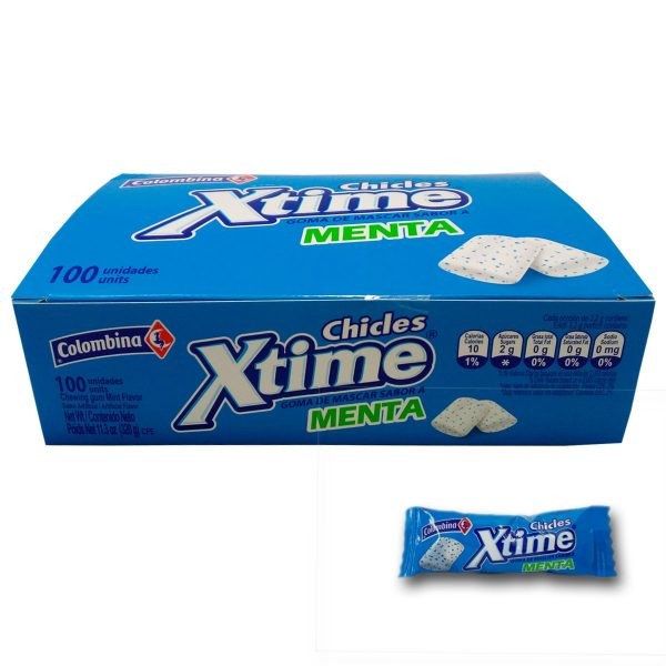 chicle xtime menta *100 und