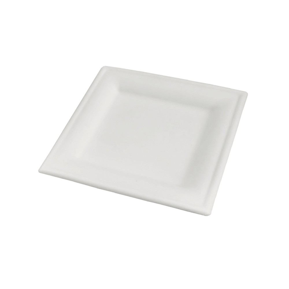 Plato cuadrado bio 26cm *20 und