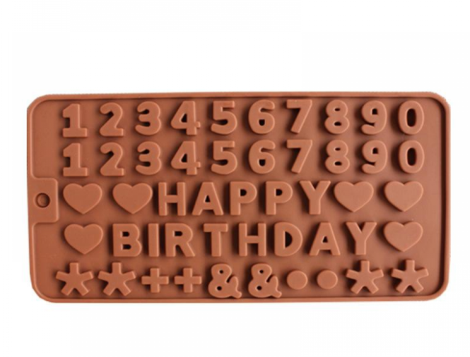 Molde silicona happy birthday