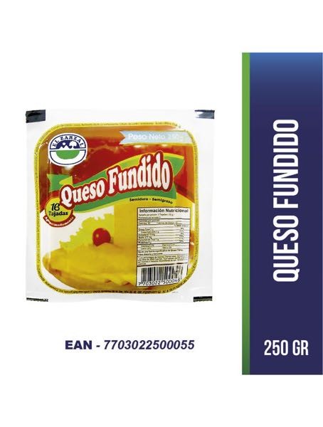 QUESO FUNDIDO BANDEJA x 250