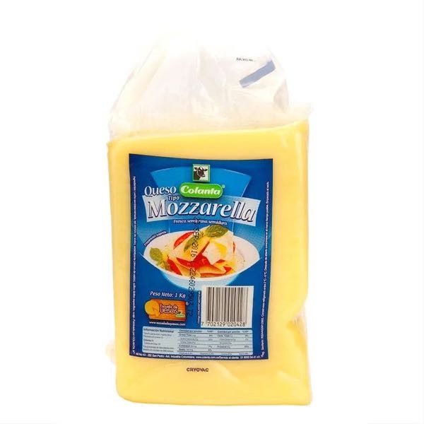 QUESO MOZARELLA BLOQUE COLANTA