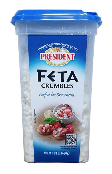 QUESO FETA CRUMBLED 24 OZ PRESIDENT