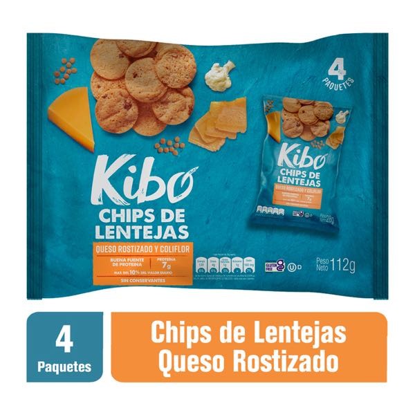 PASABOCAS LENTEJA QUESO ROST KIBO 4x112G