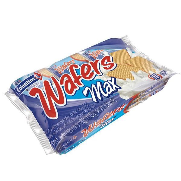 GALLETAS WAFER VAINILLA MAX PAG16 LLV 18