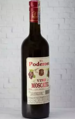vino moscatel botella