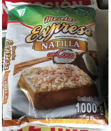 mezcla para natilla sabor coco express *1kg