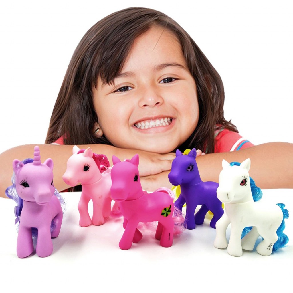 PONY JUGUETE PEINAR SET X5 JUGUETERÍA NIÑAS INFANTIL UNICORNIO