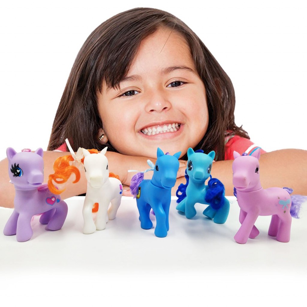 PONY JUGUETE PEINAR SET X5 JUGUETERÍA NIÑAS INFANTIL UNICORNIO