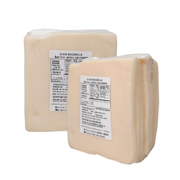 queso mozarella tajado