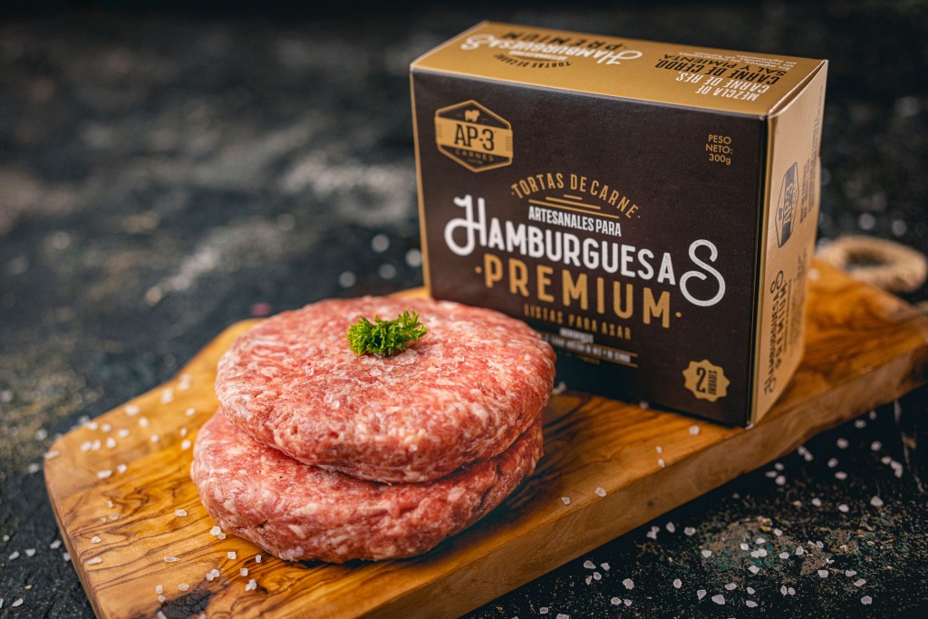 Tortas De Carne Para Hamburguesas Premium Caja *2 Uni