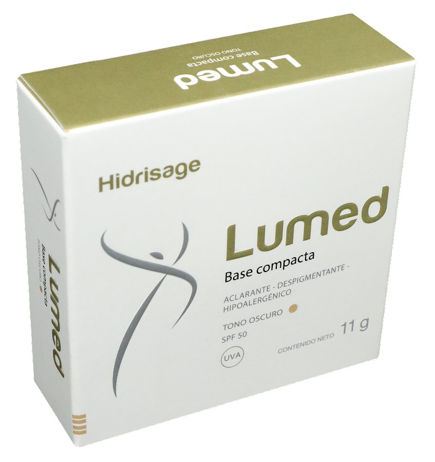 **Base Compacta Lumed Tono Oscuro Hidrisage Estuche x 11 Grs