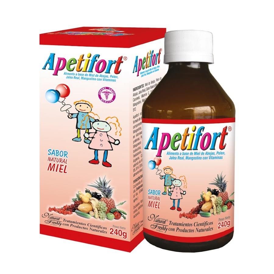 Apetifort Chicle Cereza Jbe. Frasco x240Ml. NAT Extracto Artemisa