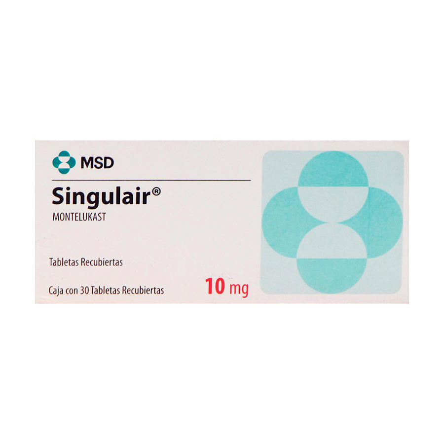 Singulair 10Mg Tabletas Caja x30Tab. MSD Montelukast