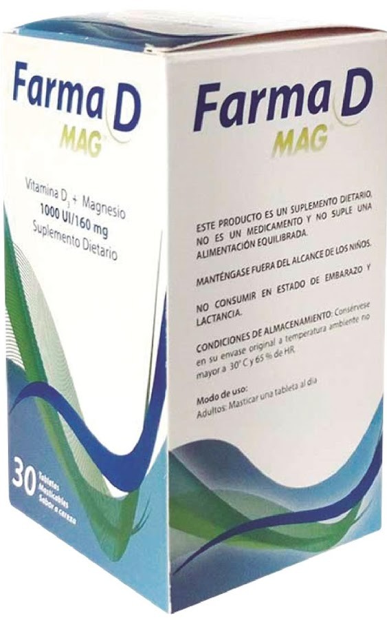 Suplemento Dietario Farma D 1000 Tabletas Masticables X30Und