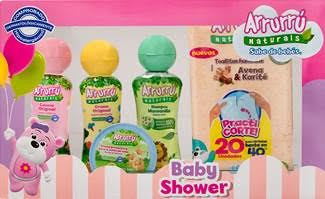 Estuche Arrurrú Naturals Baby Shower Shampoo + Crema Original + Toallitas Humedas
