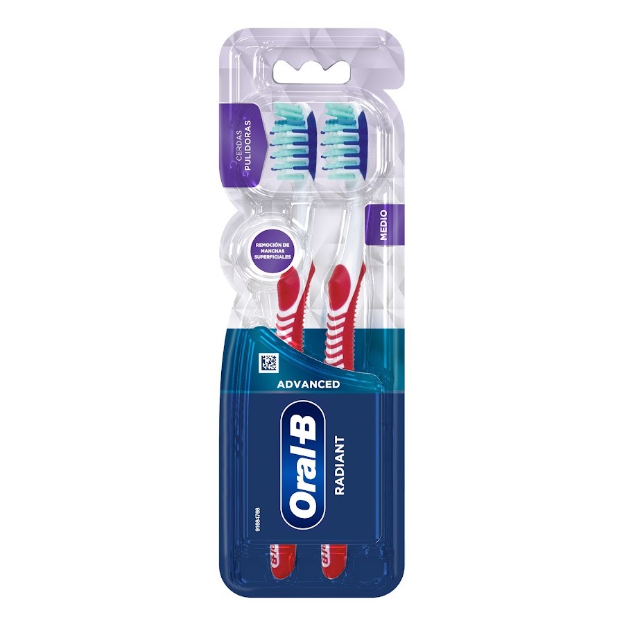 Cepillo Dental Oral B Advanced Radiant x 2unds