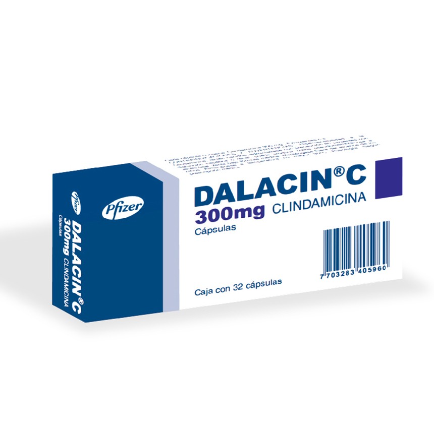 Dalacin C 300 mg X32 Caps. Pfizer Clindamicina