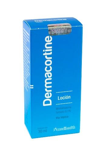 Dermacortine 0.1% Loción Frasco x30ml. MEDIHEALTH Mometasona Furoato