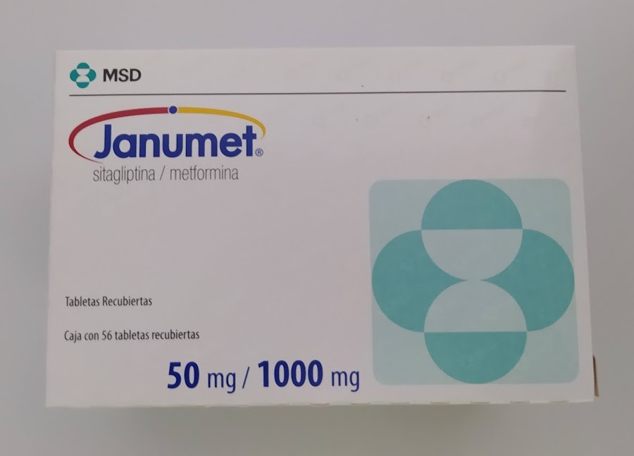 JANUMET 50/1000MG TABLETAS CSX56 TAB MSD METFORMINA SITAGLIPTINA