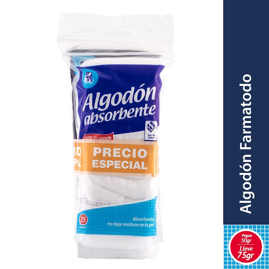 Oferta Algodon Farmatodo ZIGZAG pague 50 lleve75 gr