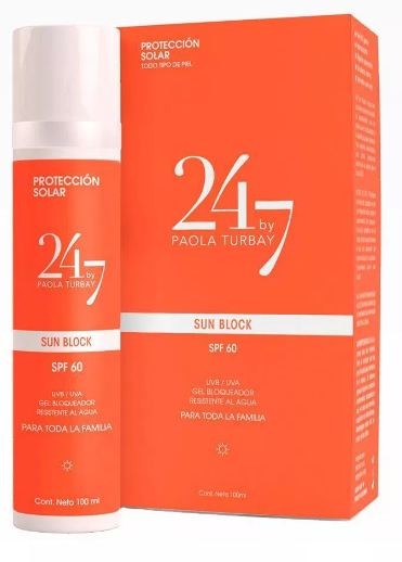 Protector Solar 24/7 by Paola Turbay SPF60 x100ml