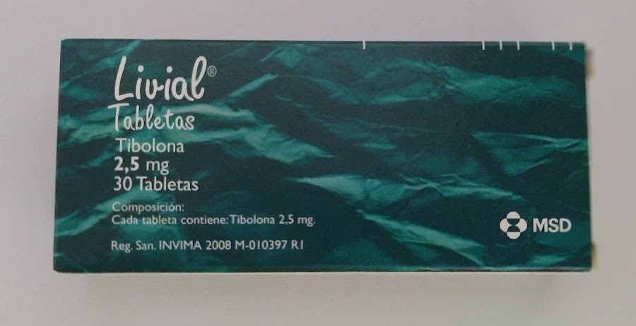 Livial 2.5Mg Tabletas Caja x30Tab. MSD Tibolona.