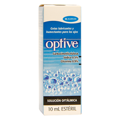 OPTIVE GOTAS X 10 ML ALLERGAN CARBOXIMETILCELULOSA GLICERINA