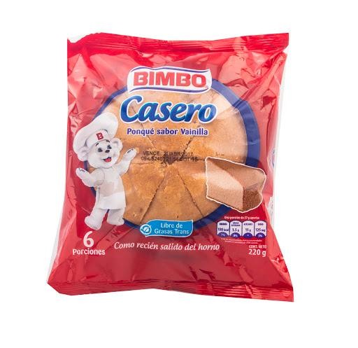 PONQUÉ BIMBO CASERO VAINILLA X220G