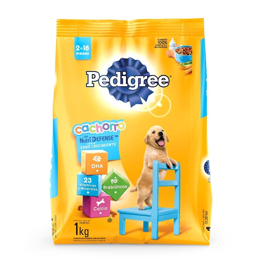 Alimento Para Perro Pedigree Vital Cachorro Nutri-defence de 2 a 18 Meses x 1Kg