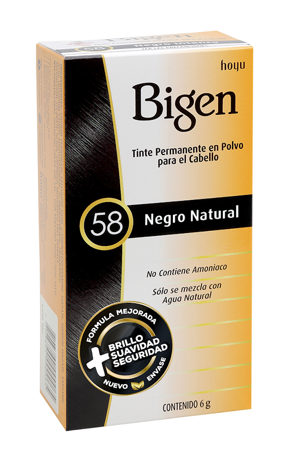 Tinte Bigen Negro Natural 58 x 6gr