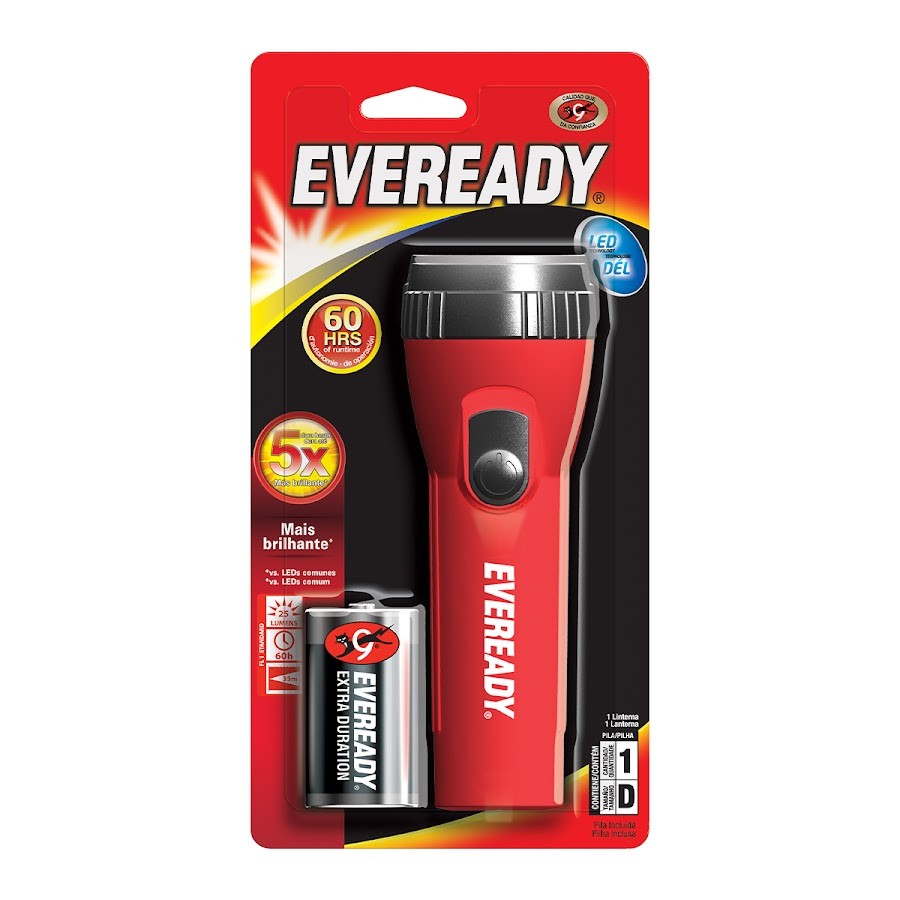 LINTERNA EVEREADY LED TECHNOLOGY ONE D HOGAR X1UND.