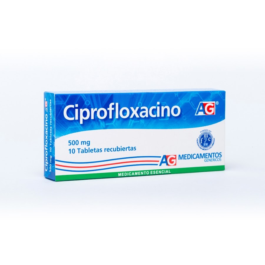Ciprofloxacino 500Mg AG Caja x 10Tab