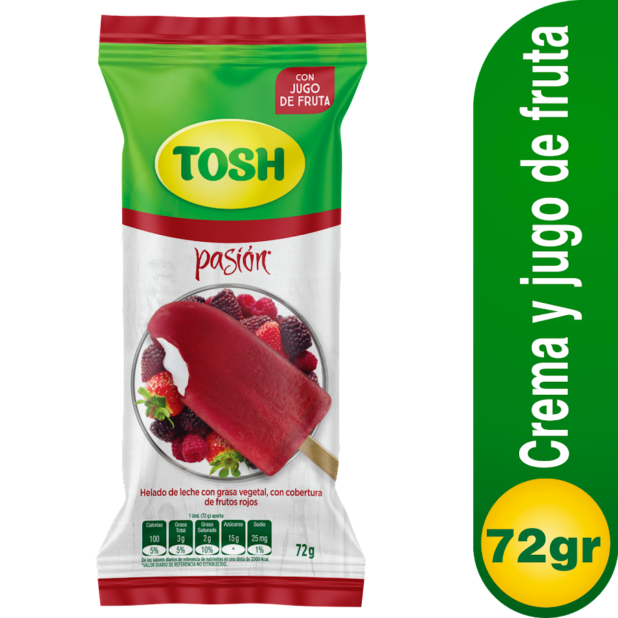 Paleta Tosh Pasion x 72g