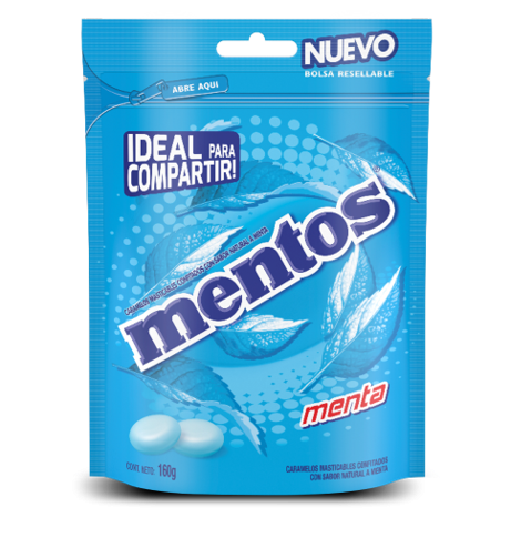 Mentos Doy Bag Sabor Menta x160gr